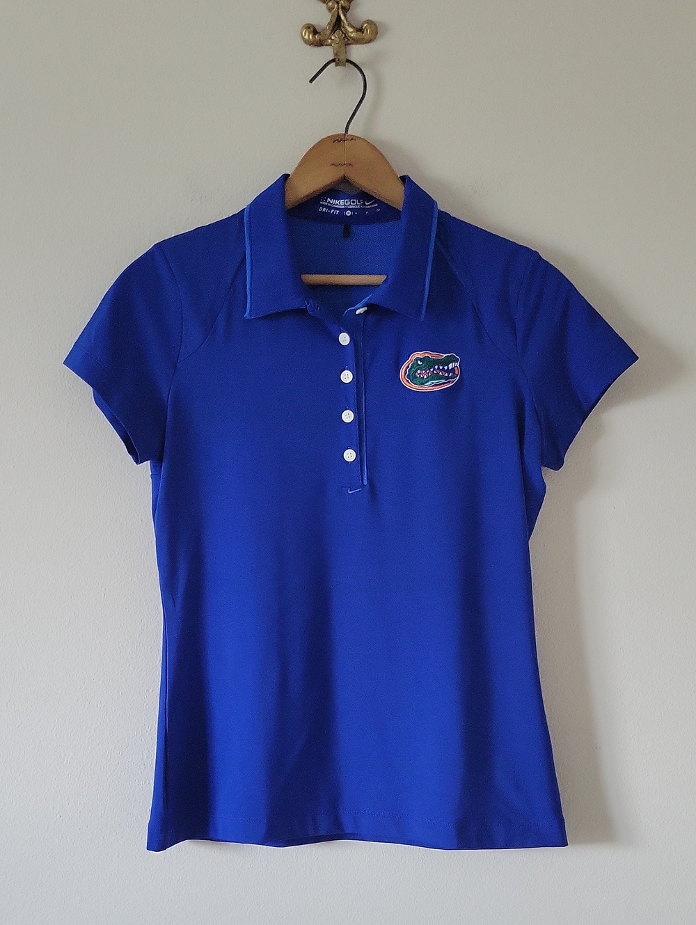 Nike Women's‎ Florida Gators Blue Golf Polo Size Small